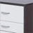 White and Black 3-drawer Rectangular Accent Table-1306822114