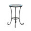 Table d'appoint de patio avec tablette