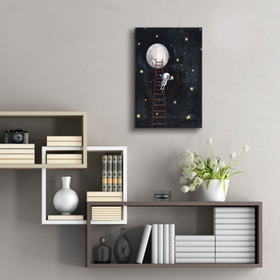Epic Art 'Grab A Star'  by Rachel Nieman Acrylic Glass Wall Art, 16" x 24"
