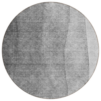 Tapis ombré rond 8 po