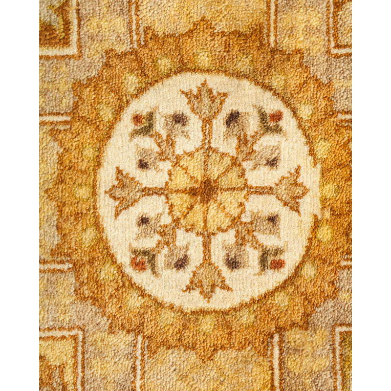 Tapis unique en laine noué à la main 4 pi 1 po x 6 pi 1 po Brishon Mogul