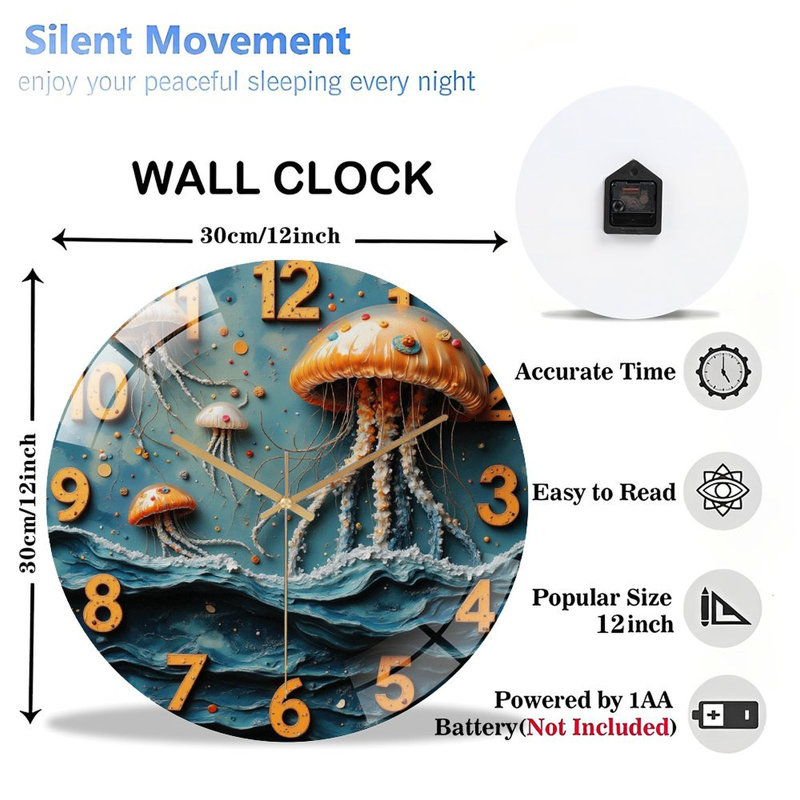 Horloge murale 12 po