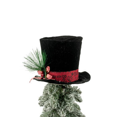 The Holiday Aisle® Christmas Retractable Bow Tree Top Hat