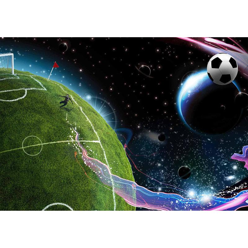 Murale de sport pelez et collez - match de football, L 41 po x l 57 po