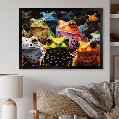 Multicolore grenouilles Pop Art