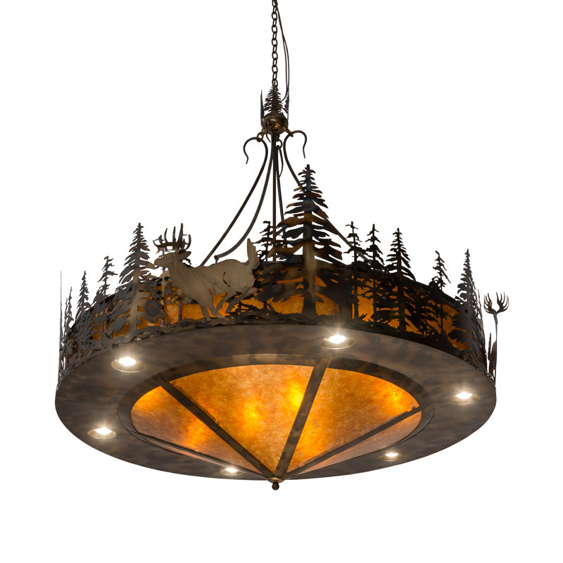 Rustic Lodge 14 - Light Chandelier