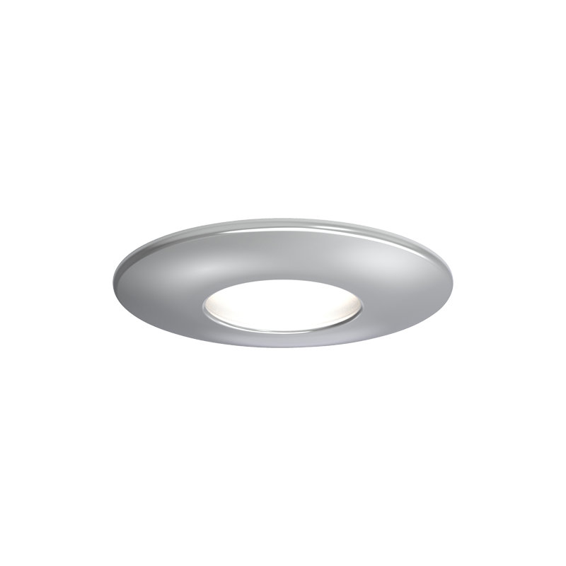 Fire-Rated Indoor Downlight Rated Dimmable Spotlight Supplied with a 2200k - 6500k 345lm Smart GU10 Bulb, Satin Chrome