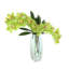 Arrangement d'orchidées dans un vase miroir-884489743
