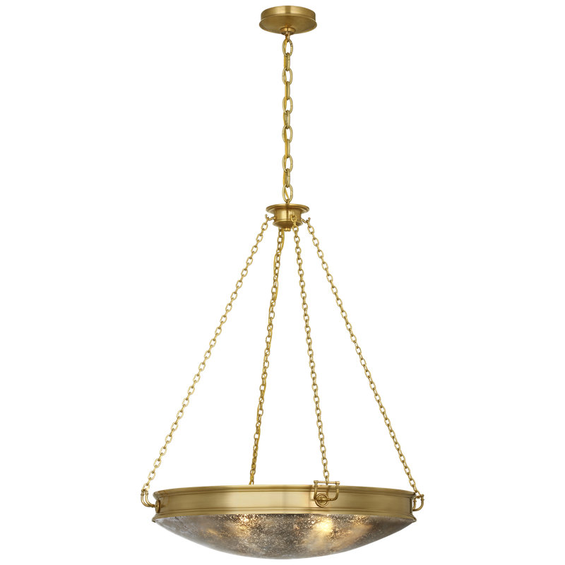 Quinn 28" Chandelier by Marie Flanigan, Soft Brass, 6 Lights