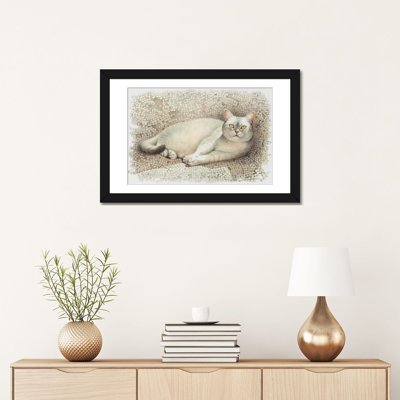 « mumu reposer on sun warmed mosaic », impression sur toile