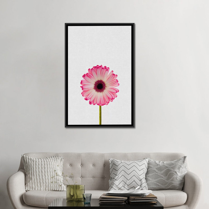 «Daisy», impression sur toile, Toile avec cadre noir, Pas de tapis, H 48 po x l 32 po x P 1,5 po