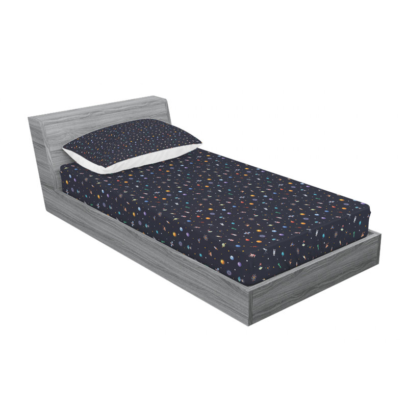 Microfiber Sheet Set, Twin Sheet Set with Fitted Sheet