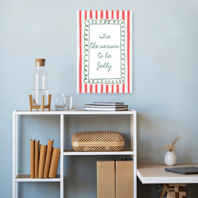 «Whimsical Christmas Quote Playful Whimsical Abstract Winter», reproduction d'art mural