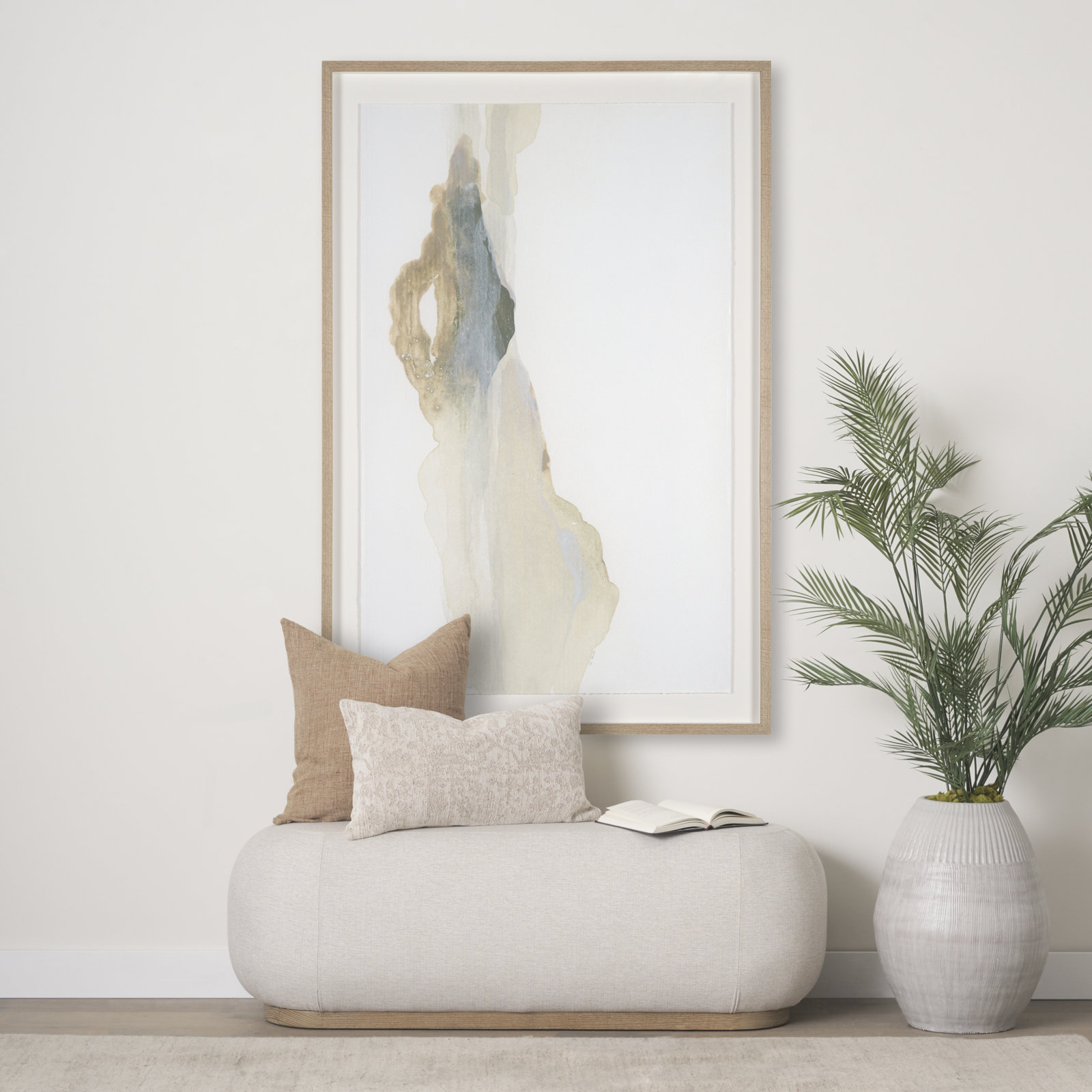 Can you See the Peace by Ira Havuka a Hand Embelished Textured Framed Art Print Matted under Glass, Can you See the Peace