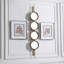 Miroir d’appoint biseauté à boutons glam Pascal