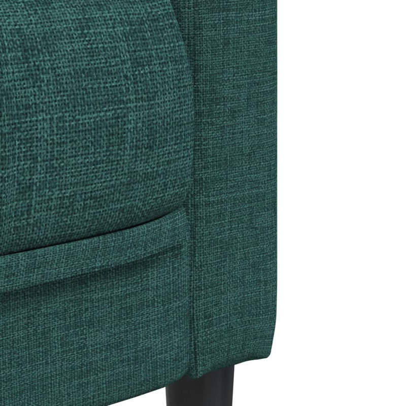  Sofa Chair Dark Green Polyester, Plywood, Solid Wood Single, Dark Green