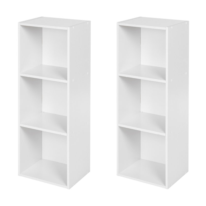 Jaidyn Bookcase, White, Set of 2