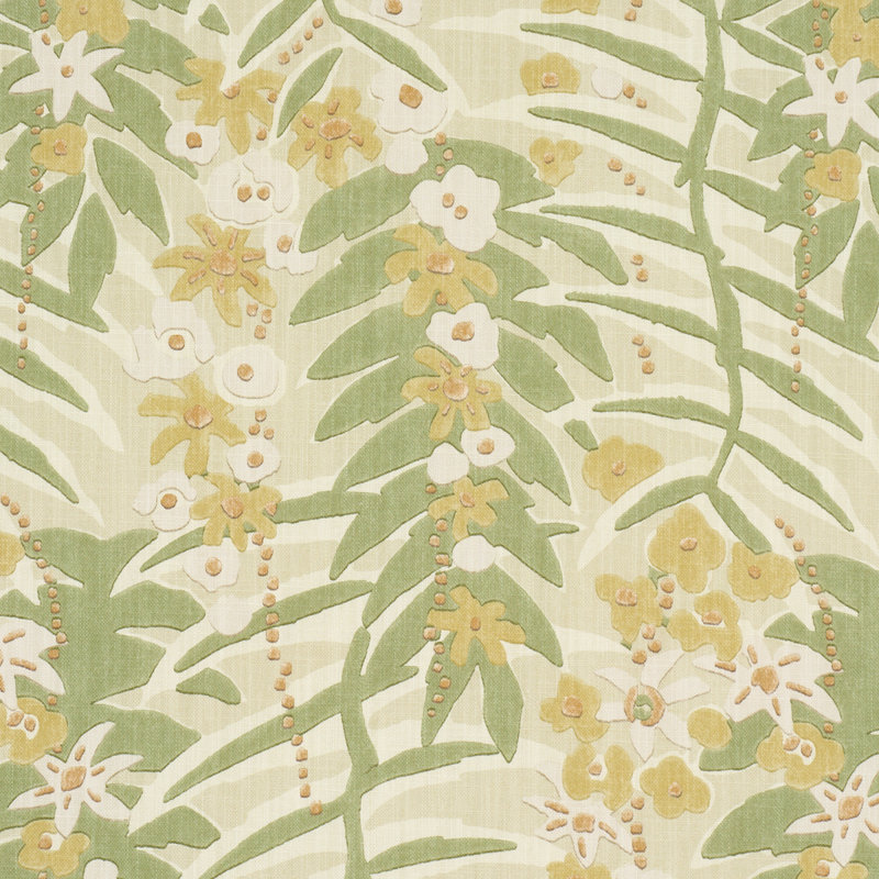 Tissu botanique Ashbee, Jaune