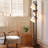  67.5'' Walnut Tree Floor Lamp With Remote Control & 3 Bulbs