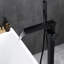 Robinet de baignoire noir mat avec douche à main - bec pivotant, corrosion, poignée en métal, installation facile dans un design moderne, douchette incluse