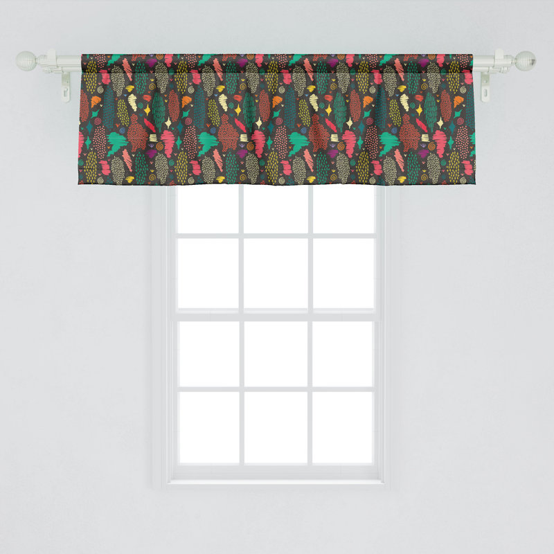 Ensemble de 2 cantonnières Ambesonne Boho, L 54 po x L 18 po
