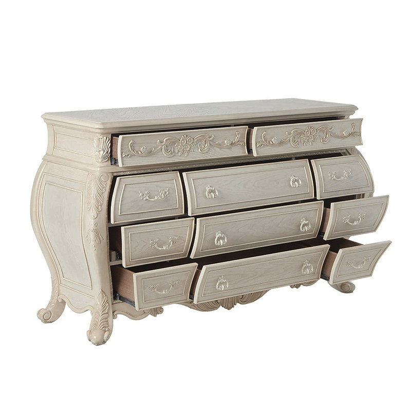 Carper 73'' W 11 - Drawer Dresser, Antique White