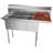 51'' L x 22'' W Silver Freestanding Service Sink