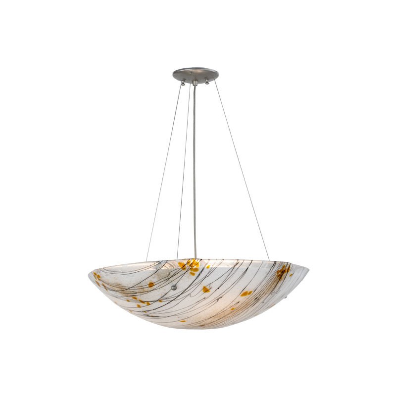 Luminaire suspendu bol unique et remarquable à 3 lumières Newlon
