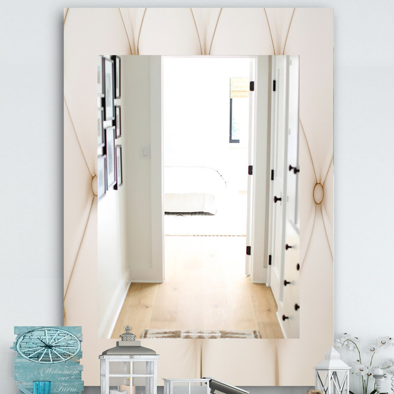  Miroir mural moderne, H 24 po x l 32 po, Géométrique