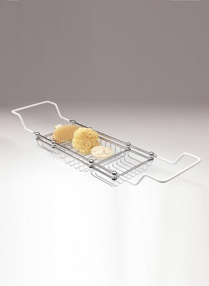 Delux Bath Caddy, Polished Nickel