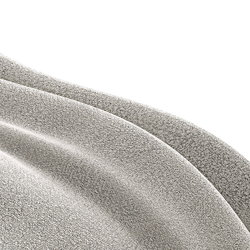 Fauteuil rembourré pivotant, Beige