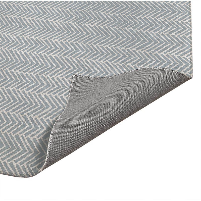 Tapis d'extérieur à motif de chevrons antidérapant, Rectangulaire 3 pi x 5 pi