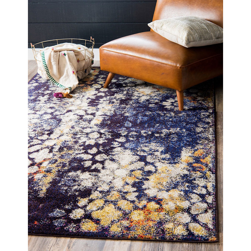 Tapis beige à motif géométrique Ellarae, Rectangle 8 pi x 10 pi