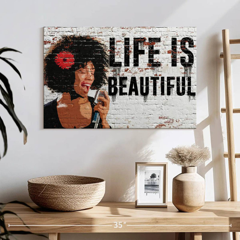 Tergel Life Is Beautiful, H 16 po x l 24 po