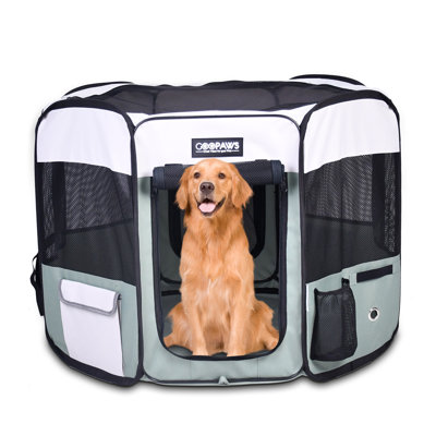 Panel Fabric Exercise Pen With Door