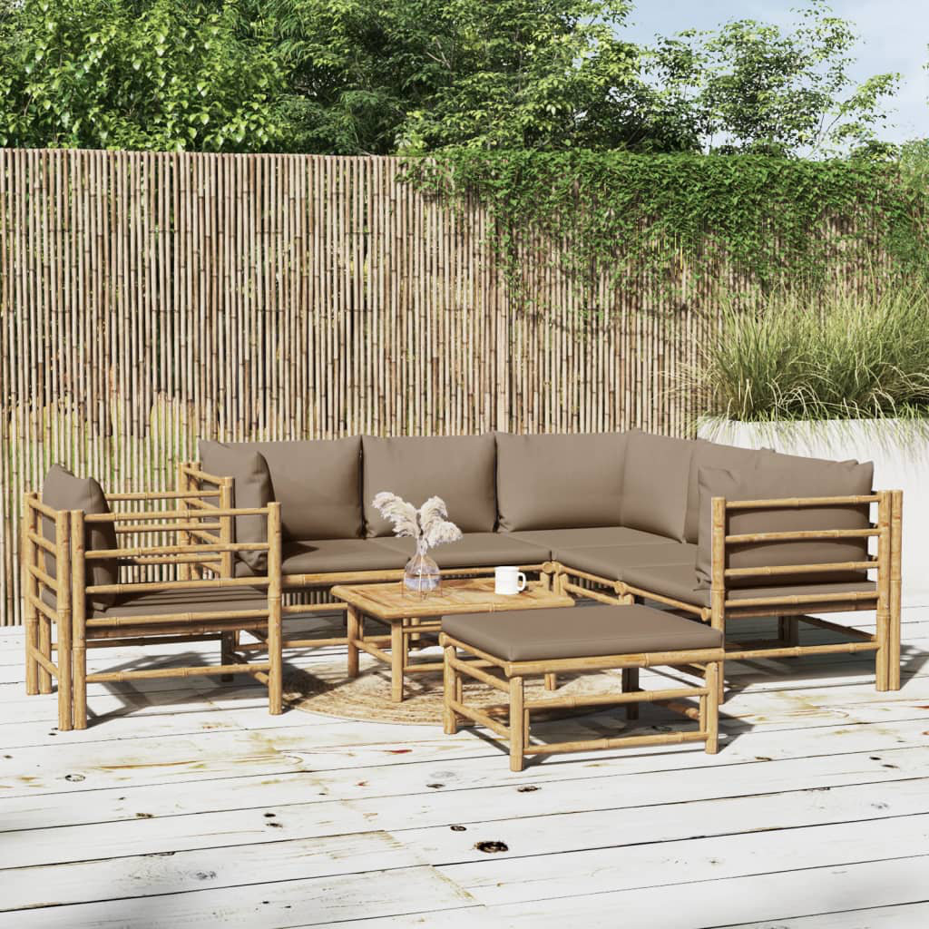 7-Sitzer Lounge-Set Makemson mit Polster