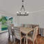 Luminaire rond rustique à 8 lumières de style bougie Hendon-913279473