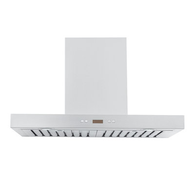 PROLINE 42-Inch Wall Range Hood, Ducted, 1100 CFM, Stainless Steel, LED Lights, ULTRA-QUIET Blower Motor, 6 Speed, 3-Year Warranty, Dishwasher-Safe Filters