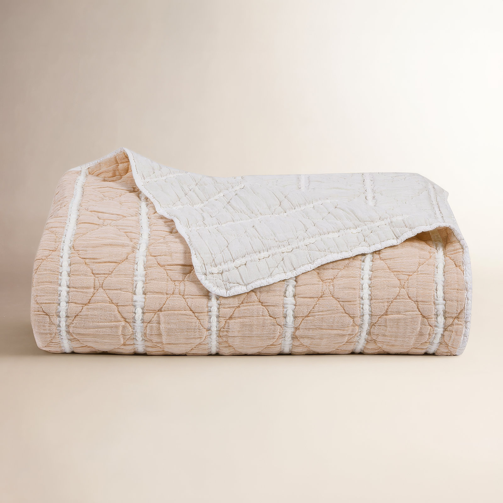 Pacifica Cotton Coverlet Set, King Coverlet, Terracotta