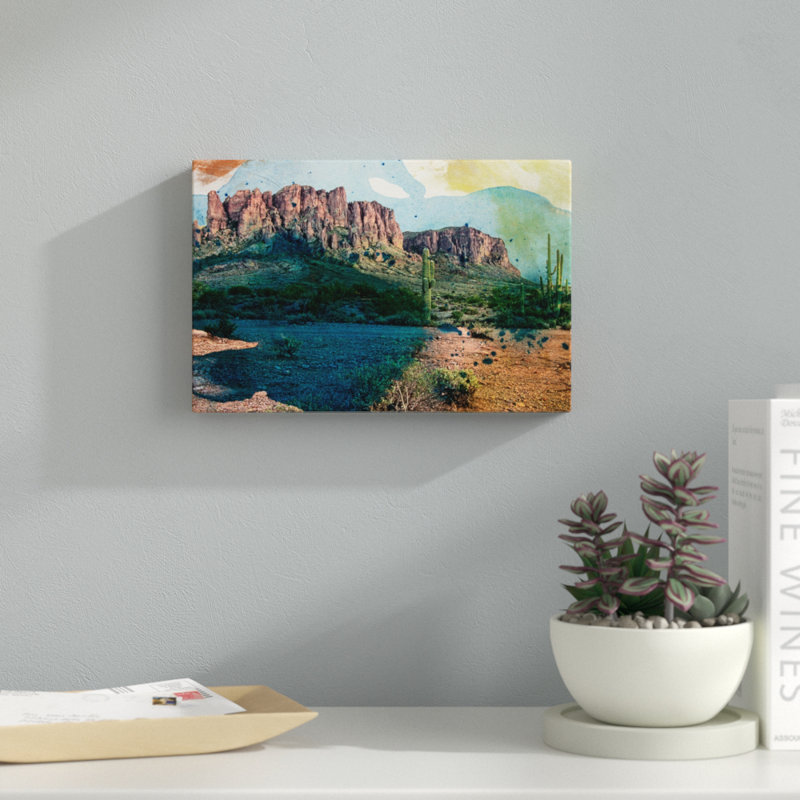 Arizona Abstract by Sisa Jasper - Photograph Print, 20cm H x 30cm W, Wrapped Canvas