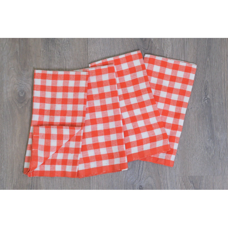 Alessandro Linen Square Napkins, Clementine