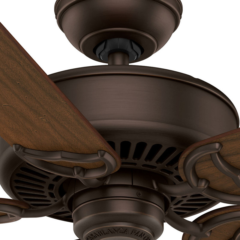 54" Panama Ceiling Fan And Handheld Remote, Brushed Cocoa