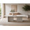 Livorno 102.5" Rectangular Dining Table with real Marble