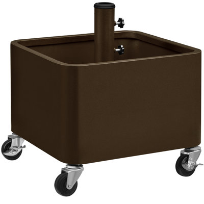 Heavy-Duty 150kg Weight Capacity Portable Umbrella Base with Wheels 