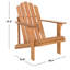 Burgess Eucalyptus Outdoor Adirondack Chair-22321221