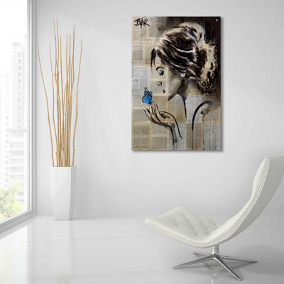 «A Little Blue Hope» par Loui Jover, art mural en verre acrylique