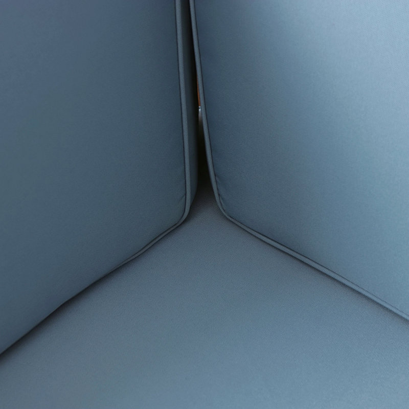 BANC D'ANGLE EN X, Bleu
