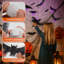 Halloween Bat, 2025 New 3D Bat Decoration with LED, Wall Sticker, Halloween Decoration, Party Decoration, Outdoor, Indoor (Pack of 12)