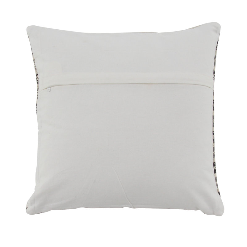 Ikat Cotton Blend Reversible Throw Pillow