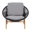 Chaise longue d'extérieur en osier avec coussin Cyril, ensemble de 1-1454238570-1454238571